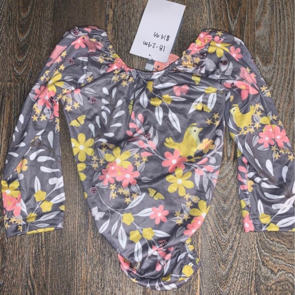 NWT Baileys Blossoms bodysuit